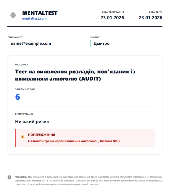 PDF звіт AUDIT